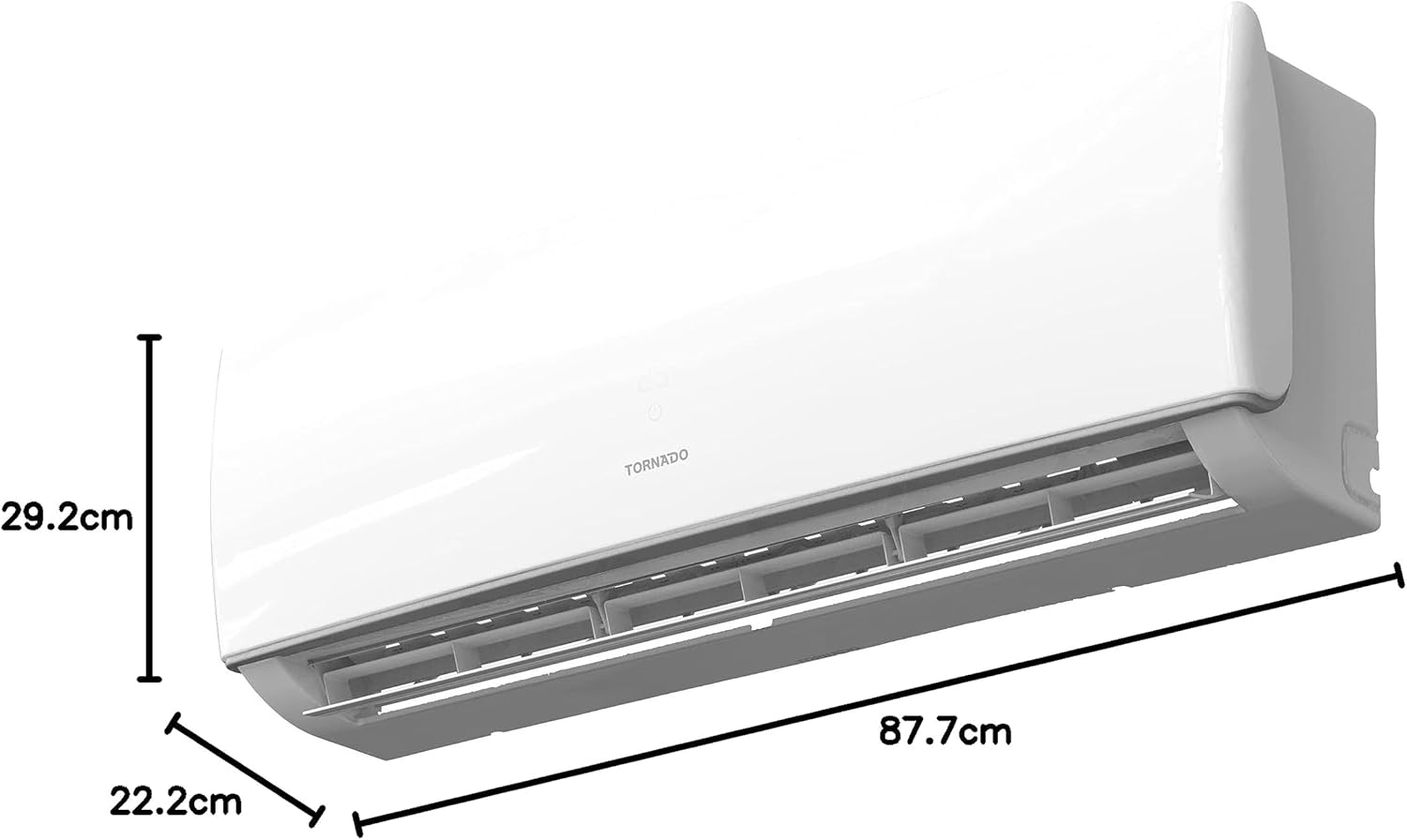 تكييف تورنيدو سبليت بارد ديجيتال بتقنية بلازما شيلد، 1.5 حصان، ابيض - TH-H12YEE