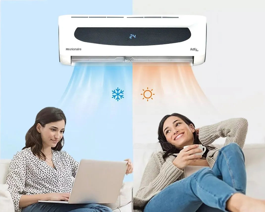 تكييف سبليت يونيون اير Artify PRO بارد و ساخن، 2.25 حصان، ابيض واسود - ARTI018HV50NBR-LN-PRO